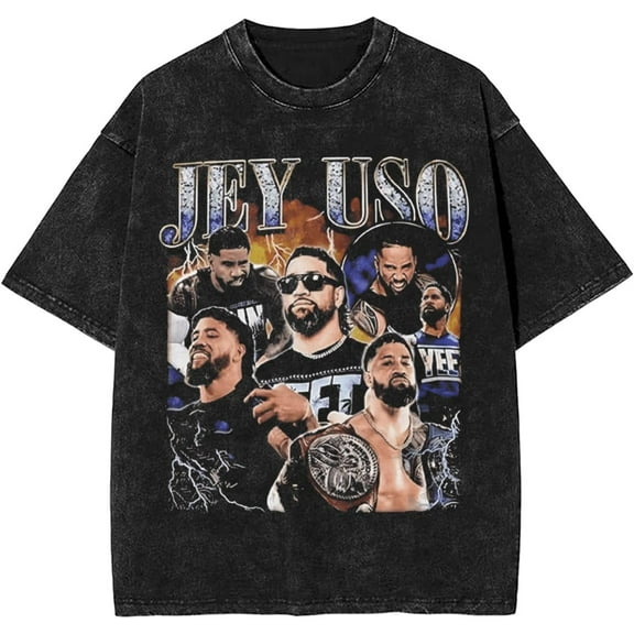 Jey USO Yeet Cool Printed Tees Casual Style T-Shirts for Daily Use Shirts Top