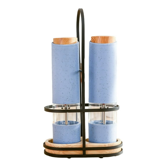 Molinillo de pimienta eléctrico Injueey resistente a la corrosión multifuncional Cocina y Comedor azul