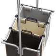 thumbnail image 4 of Clasificador de ropa simple para el hogar, 3 bolsas con barra para colgar, 4 of 9