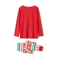thumbnail image 6 of Family Matching Pajamas Christmas Print Long Sleeve Tops and Stretch Casual Pants Sleepwear, 6 of 9