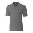 thumbnail image 2 of Men's Cutter & Buck Steel Auburn Tigers Vault Advantage Tri-Blend Pique Big & Tall Polo, 2 of 3