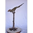 thumbnail image 2 of Nifao Parrot on a Tree looking Down Bronze Statue – Home Decor Sculpture, 37"L x 15"W x 47"H, 2 of 12