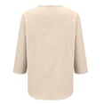 thumbnail image 5 of Kelon Women's Tops Short Sleeve Shirts V Neck Boho Tops Vacation Clothes Cruise Outfits Business Casual Blouses 2026 Summer Tops, 5XL, 5 of 9