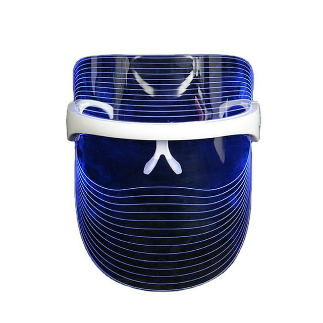 Máscara Facial LED de Terapia de Luz con 7 Colores, Dispositivo de Cuidado de la Piel Coreano para Rejuvenecimiento y Blanqueamiento, Tamaño Aprox. 20 * 18.7 * 14.7cm, Incluye 1 Aparato de Cuidado