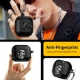 thumbnail image 6 of Case for Samsung Galaxy Buds 3 / Buds 3 Pro Fiber Pattern Cover With Skull Switch and Carabiner, 6 of 6