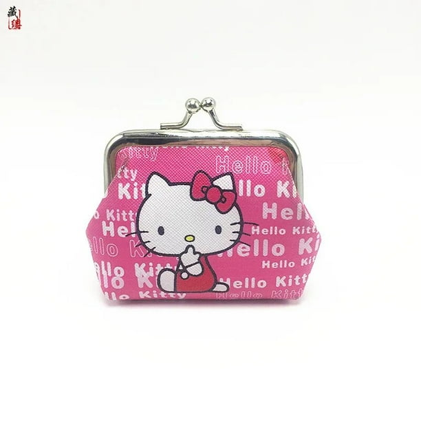 Monedero de dibujos animados de Hello Kitty, monedero pequeño creativo Sanrio, venta al por mayor, bolsos My Melody, monedero para niñas, billetera Kawaii, monederos para niños