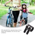 thumbnail image 2 of 1 Pair Black Adjustable PU Bike Basket Straps for Secure Attachment of Cycling Accessories and Gear, 2 of 6