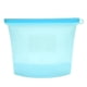 thumbnail image 2 of Contenedor de almacenamiento de alimentos de silicona con sello reutilizable de 1500ml, bolsa de conservación de leche, carne y frutas (azul), 2 of 5