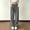 Gray, variant on Women's Corduroy Wide Leg Long Pants Elastic Drawstring Waist with Pockets Soft Stretchy Loose Fit Casual Full Length Trousers for Fall Winter White