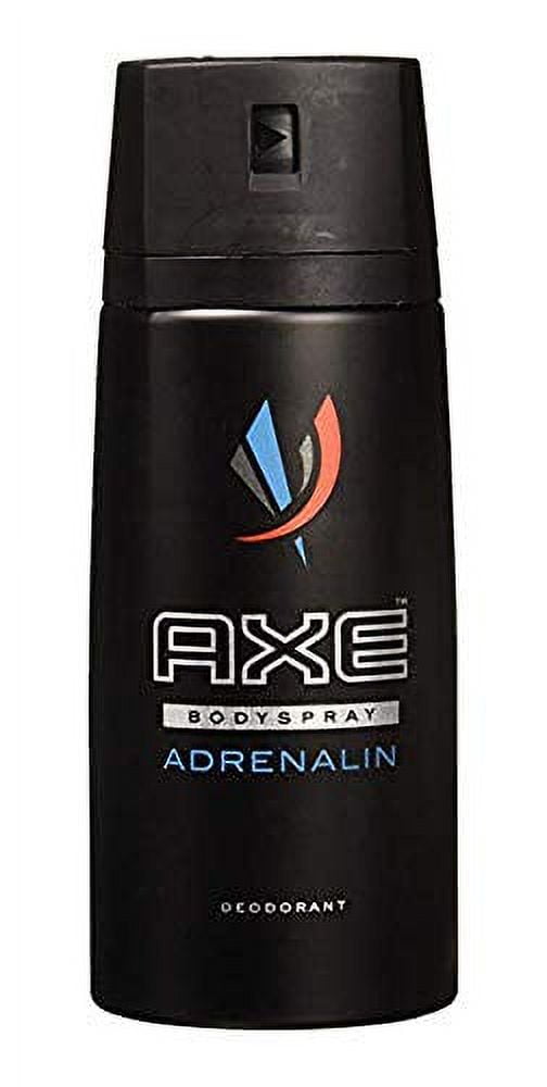 Axe Deodorant Body Spray Adrenaline Mens Fragrance 150ml/5.07oz (3-Pack) 