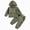 T034-Grey, variant on Zuwimk Baby Boys' Girls And Toddler Rib Hoodie Long Sleeve Top and Pants, 2 Piece Outfit Fall Set(T034-Grey)