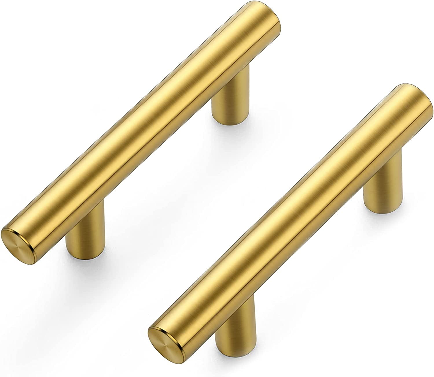 Zoizocp Gold Handles 20 Pack 21/2 inch Pulls Brushed