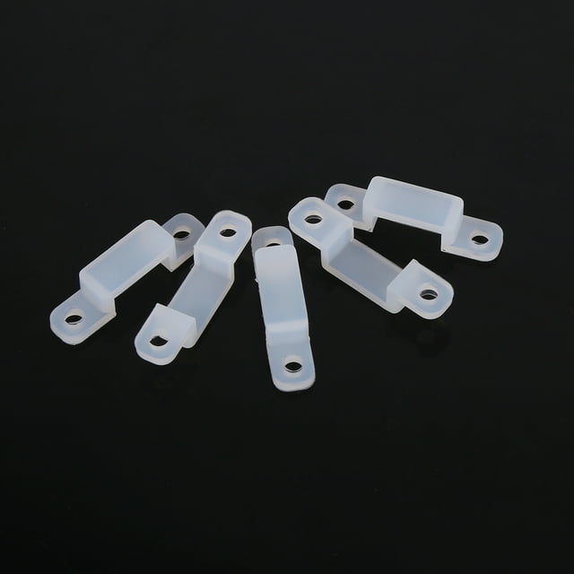 Silicona LED Strip Suptor 100pcs para 8 mm 10 mm 12 mm 3528 5050 1210 Luces LED Con Carcasa