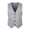 Grey, variant on Zylarhe Mens Solid Wedding Dress Vest Coat British Leisure Slim Stage Classic Formal Tank Top for Groom Groomsmen Red XXXXL
