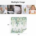 thumbnail image 4 of Sage Green Eucalyptus Leaves Cloth Napkins, Spring Summer Botanical Washable and Reusable Dinner Napkins Set of 8, Table Napkin for Kitchen Party Birthday Wedding Hotel Housewarming 20"x20", 4 of 8