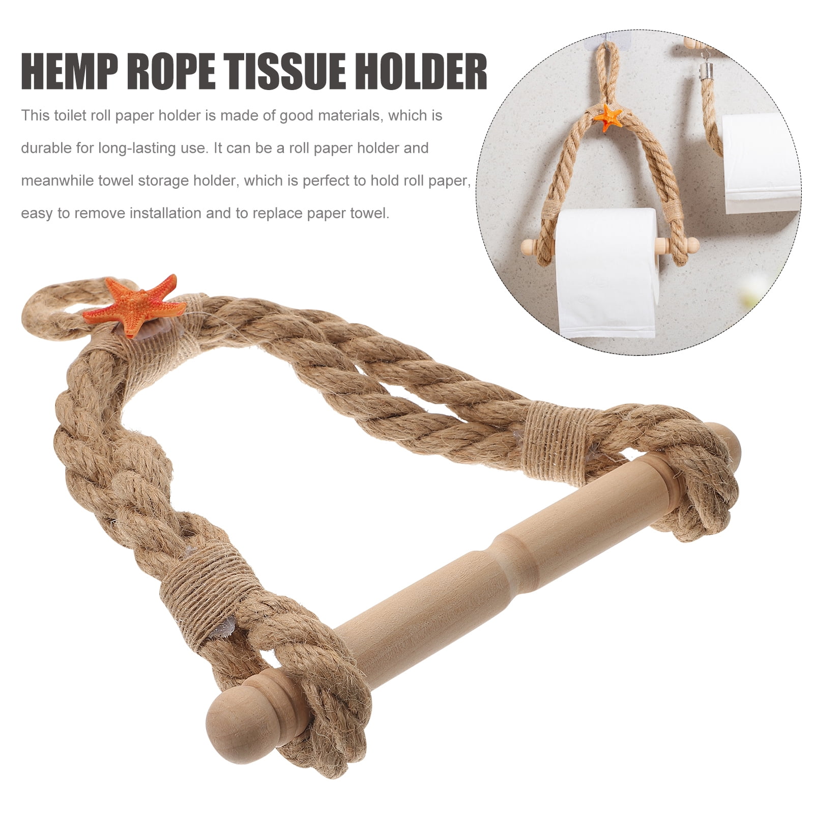 Nautical Rope Toilet Paper Holder Nautical Rope Toilet Paper Holder