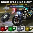 thumbnail image 2 of Luces estroboscópicas Led de 7 colores, luz de señal nocturna Led anticolisión intermitente de avión para motocicleta de bicicleta, kaili Sencillez, 2 of 5