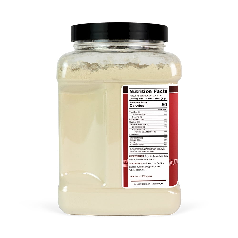 Hoosier Hill Farm Organic Oat Milk Powder, 2 lb Jar