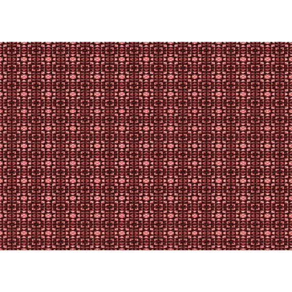 Ahgly Company Machine Washable Indoor Rectangle Transitional Cherry Red Area Rugs, 5' x 8'