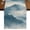 Blue, variant on Mountain Peak Burlap Cotton Table Runner 13x36 Inches Short, Black Gray Mist Zen Modern Fantasy Farmhouse Table Runners, Outdoor Dining Table Decor for Baby Shower/Party/Wedding