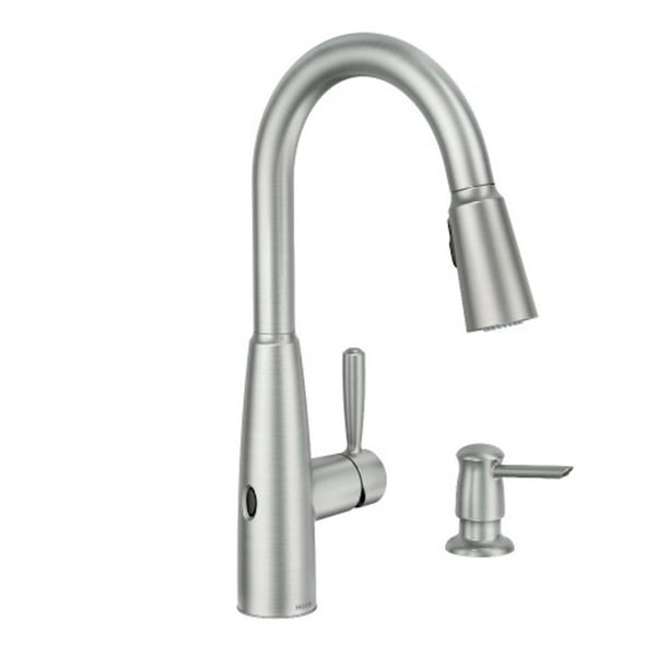 Moen Sperry MotionSense Wave Spot Resist Stainless OneHandle Pulldown Kitchen Faucet Walmart