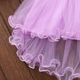 thumbnail image 5 of Gupgi Baby Girls Short Sleeve Back Button Ruffle Hem Mesh Multi-Layer Dress, 5 of 5