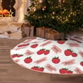 thumbnail image 5 of Rateoe Strawberry Pattern Christmas Tree Skirt with Ties , Christmas Tree Decorations, Farmhouse Christmas Decor Xmas Holiday Decorations-30", 5 of 6
