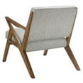 thumbnail image 4 of Rocket - Mid Century Modern Accent Lounge Arm Chair Comfy Lounge Chair Indoor Arm Chair for Bedroom Living Room- Sturdy Solid Wood Frame Z Rocket Style - Tufted Upholstery-Light Gray, 4 of 6