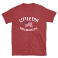 thumbnail image 1 of Littleton Massachusetts Patriot Men's Cotton T-Shirt, 1 of 1