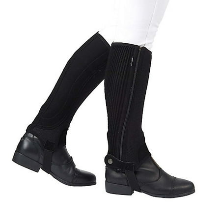 Dublin Easy Care - Dublin Easy Care Mesh II Half Chaps Small Black