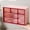 Pink, variant on Euahivb Six Compartment Drawer Desktop Storage Box, Clear Divided Jewelry Organizer Cabinet, Plastic Countertop Caddy for Trinkets Stationery and Small Cosmetic Items