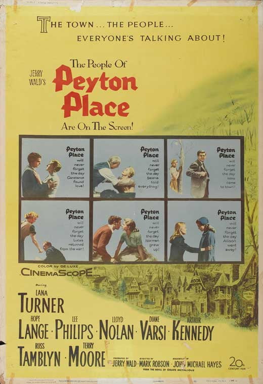 Peyton Place Lana Turner vintage movie poster print