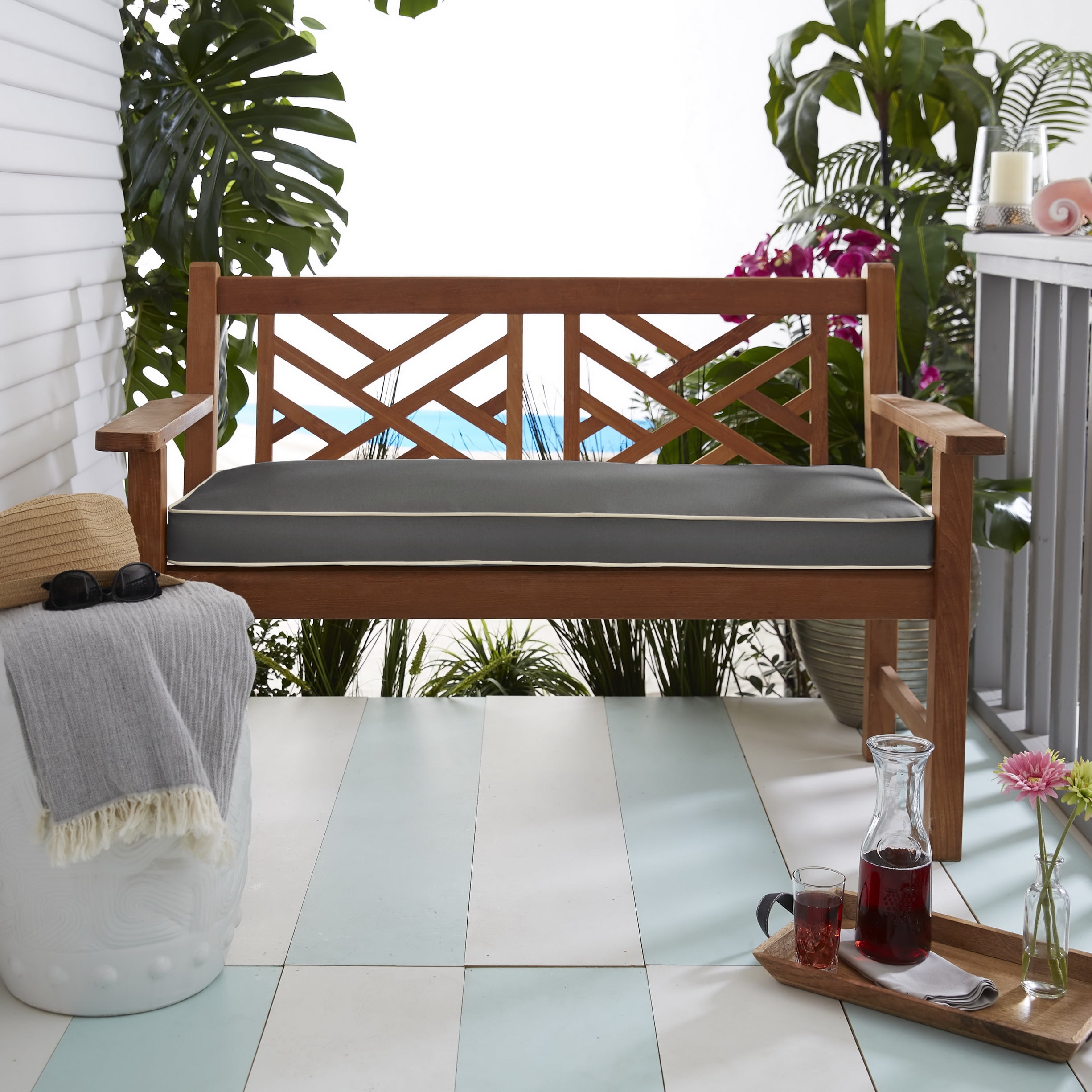 Walmart indoor bench cushions hotsell