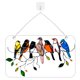 thumbnail image 2 of Yuarrent Atrapasoles para ventana con forma de ave, colgante acrílico teñido para accesorios de decoración del hogar Decoración del hogar 7 pajaritos Yuarrent HA005578-04, 2 of 6