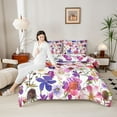thumbnail image 4 of Castle Fairy Teens Chic Floral Flowers 3 Pieces Queen Comforter Set,Vintage Aesthetic Ultra Soft Bedding Sets,Spring Garden Bedding Comforter Set Breathable,Ultra Soft Home Decor,Reversible, 4 of 8