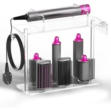 Airwrap Holder for Dyson - HQ Acrylic Hair Tool Storage Stand - Countertop Desktop Organizer for Dyson Styler and Accessories - Space-Saving Bathroom Beauty Holder$$Home Decor  Kitchen & Other