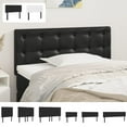 thumbnail image 3 of vidaXL Headboards 2 pcs Black 31.5"x2"x30.7"/34.6" Faux Leather, 3 of 72