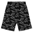 thumbnail image 2 of Byoo Dinosaur Print Shorts for Toddler Boys Elastic Waist Relaxed Fit Summer Sleepwear & Daily Casual Bottoms, 2 of 4
