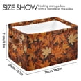 thumbnail image 4 of Yayeee Canvas Storage Basket with Handles for Shelves Fabric Bins Closet Organizer, Fall Pattern, 4 of 8