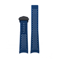 thumbnail image 2 of 22MM RUBBER STRAP BAND  FOR TAG HEUER GRAND CARRERA CALIBRE BLACK CLASP BLUE, 2 of 2