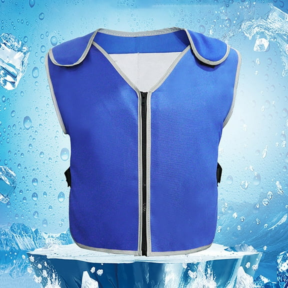 VKEKIEO Summer Cool Vest Iced Clothes Heatstroke Prevention Vest With 20 Pack Ice Pack For Teens Men And Women