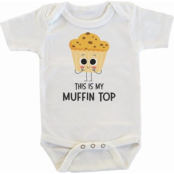 This Is My Muffin Top Food Meme Funny Onesie/Bodysuit