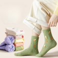 thumbnail image 2 of Zhengup Women's Cute Patten Fleece Socks 6PCS Cottagecore Slipper Socks Coquette Alt Socking Kawaii Fluffy Sleeping Socks, 2 of 7