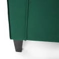 thumbnail image 5 of GDF Studio Sonny Contemporary Velvet Club Chair, Green and Dark Brown, 5 of 8