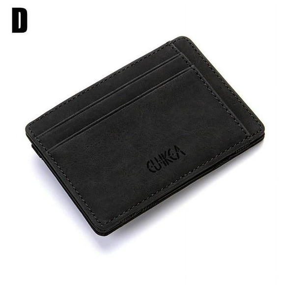 Mini PU Leather Magic Wallet Slim Purse Credit Card Holder G6L0