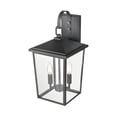 thumbnail image 5 of 2972-PBK Millennium Lighting Fetterton - 2 Light Outdoor Wall Sconce-18 Inch Tall and 9 Inch Wide-Powder Coated Black Finish, 5 of 6