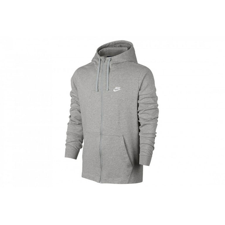 krokodil Missend Bestaan Nike 861754-063: Men's Jersey Full Zipper Hoodie Dark Grey (L) - Walmart.com