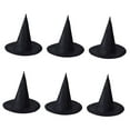 thumbnail image 3 of Runquan 6 Pieces Halloween Witch Hat Cap for Fancy Dress Festivals Stage Performance L, 3 of 8