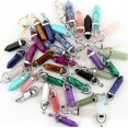 thumbnail image 2 of 14 colgantes multicolores de cuarzo sugilita con forma de bala para chakras curativos., 2 of 5