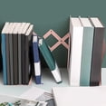 thumbnail image 4 of Weloille Retractable Metal Bookends 1 Piece, Adjustable Non-Slip Desktop Book Organizer, Sturdy Heavy Duty Book Support Holder for Books, Files, Magazines and Office Desk, 4 of 6